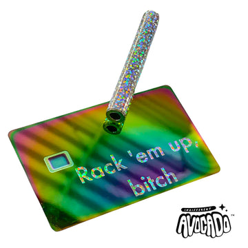 Rack ‘em up, bitch - Card & Straw