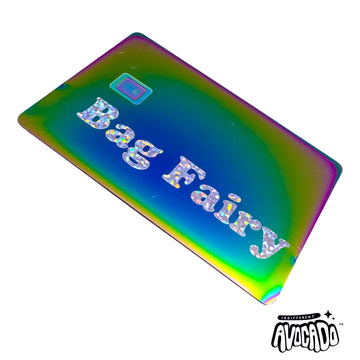 Customised Rainbow Card with Disco Straw - please add your text in checkout notes