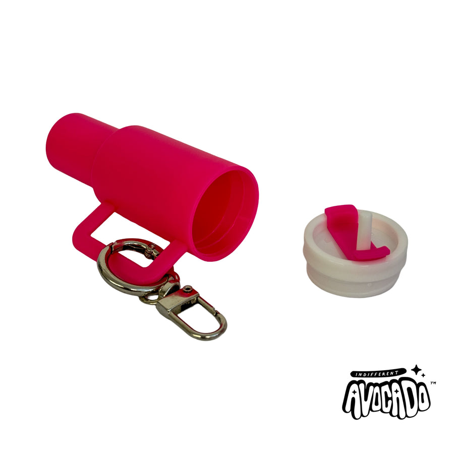 Pink Stanley Stash Keyring