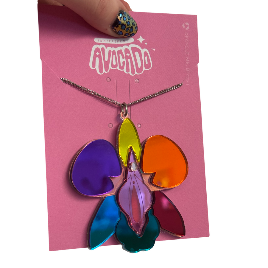 Orchid Vulva Necklace