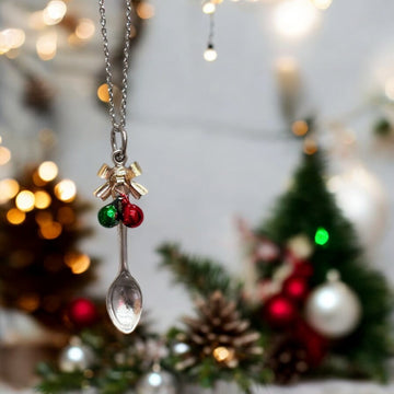 Jingle Bell Spoon on a necklace