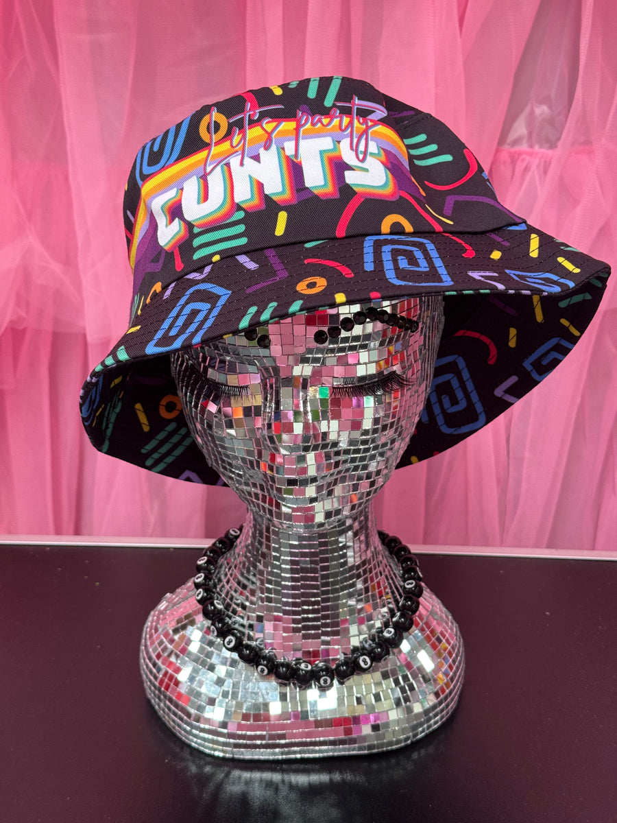 Let’s Party Cunts Black Bucket Hat