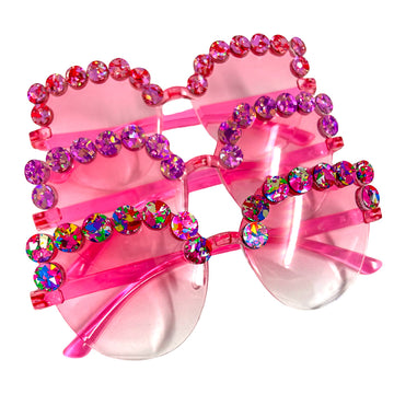 Pink Bling Sunglasses